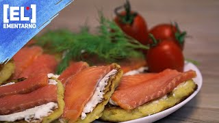 ДЕРУНЫ из Картошки (ДРАНИКИ) с Красной Рыбой. Картофельные Оладьи Быстро и Вкусно!