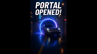 What If a Car Entered From a Portal? 😱 Unreal CGI! | Blender AI VFX