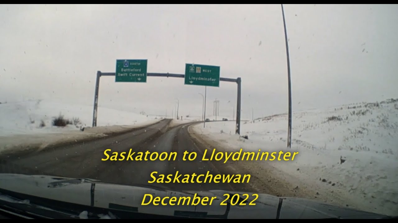 Saskatoon to Lloydminster, Saskatchewan December Saskatchewan Trip
