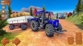 Heavy Tractor Trolley Cargo Simulator 3d //Heavy Tractor Driver Game  screenshot 5