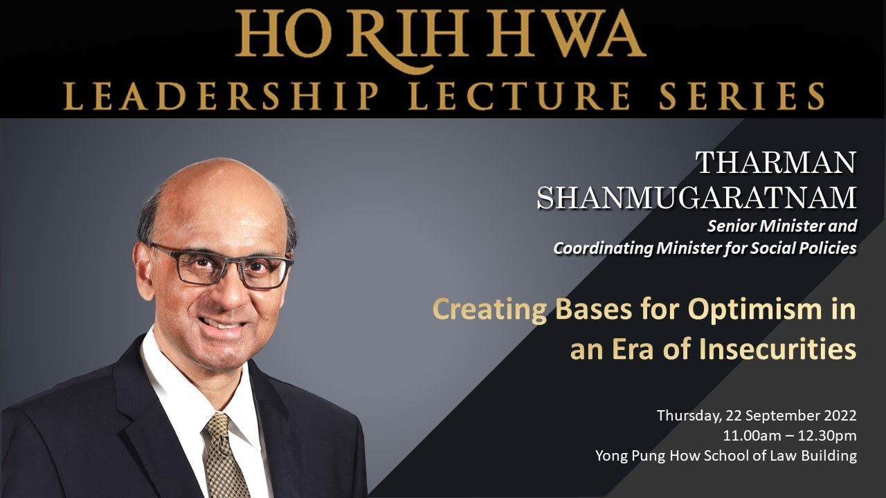 SMU Ho Rih Hwa Lecture: Senior Minister Tharman Shanmugaratnam | 22 Sep 2022 (Q&A)