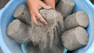 super dusty snappy soft pure fine sand shapes Crumble in water+dipping/oddlysatifying🤤 screenshot 3