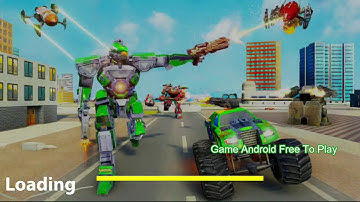 Monster Truck Robot Wars – New Dragon Robot Game Gameplay Video Android HD