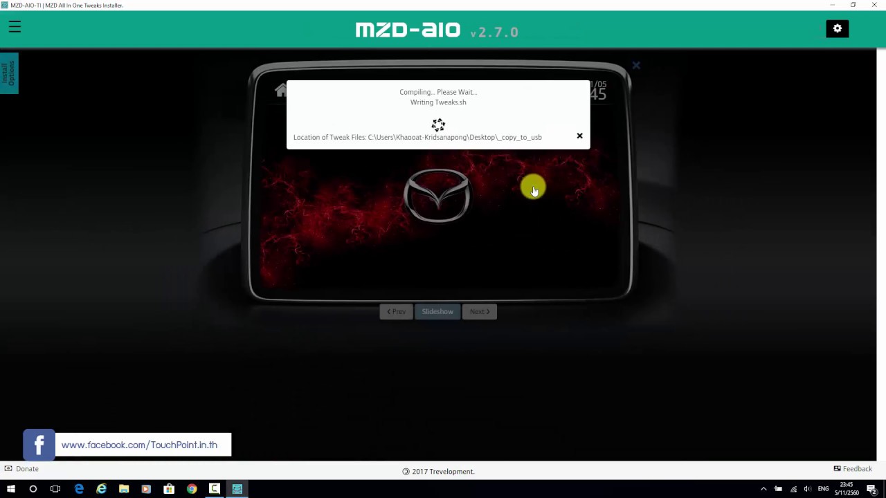Mazda aio tweaks