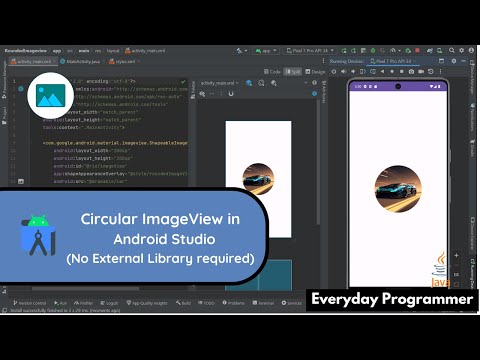 How to Create a Circular ImageView in Android Studio without Using Any External Library