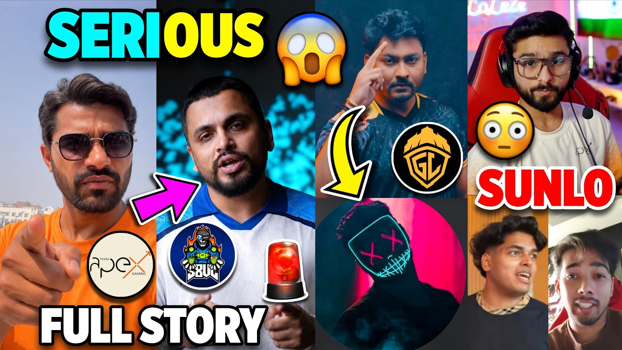 Dark REALITY..😱 Very Serious & Full STORY😡 TEAM APEX GAMING, S8UL Sid, Godlike,Lolzzz,Bawaal,BGMI
