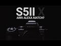 Realtime lut on the lumix s5iix to match an arri alexa mini