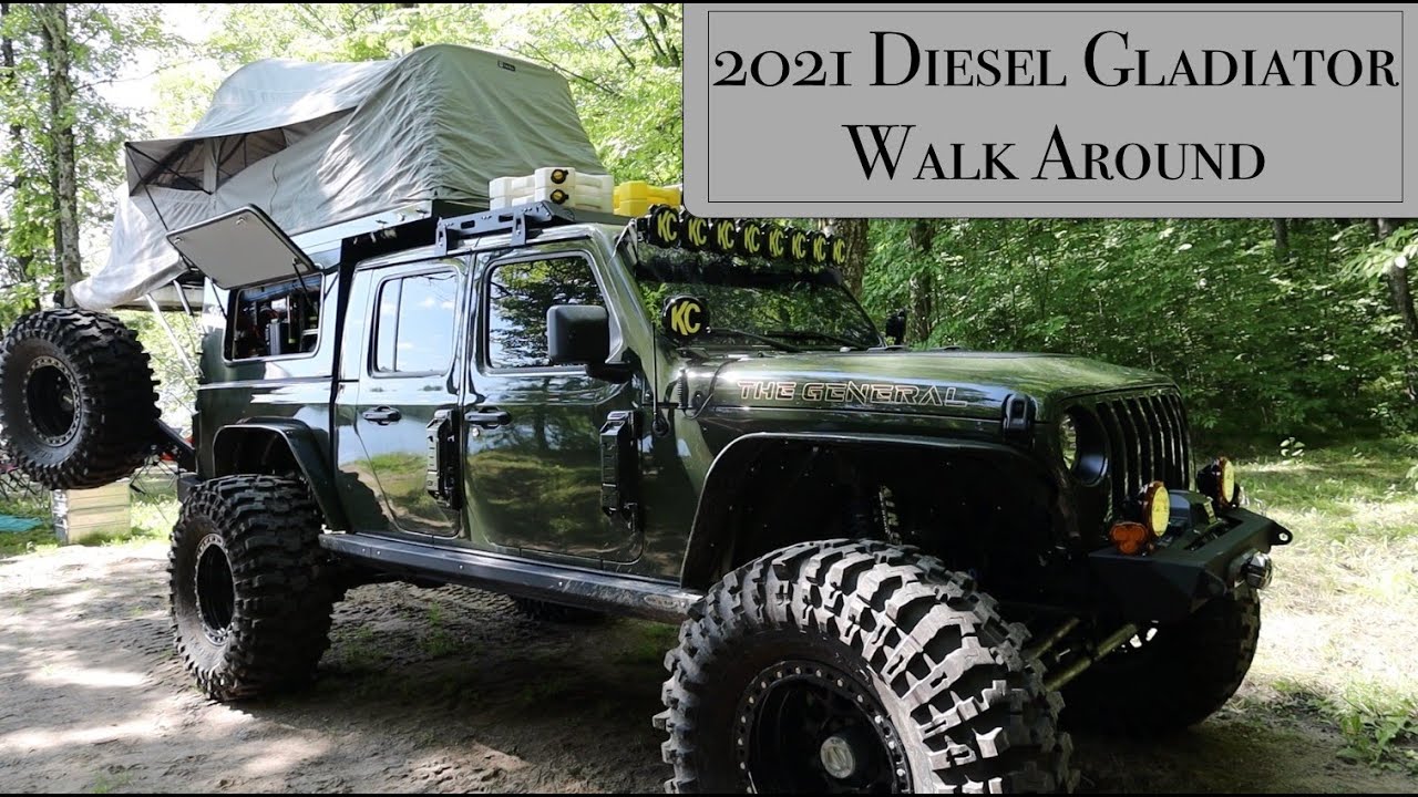 Epic 2021 Diesel Jeep Gladiator Walk Around! This thing is a BEAST