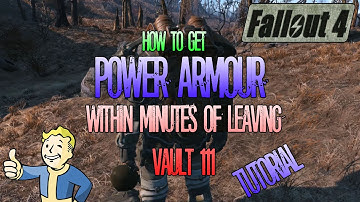 Fallout 4 | How to Get Power Armour within Minutes of Leaving Vault 111 | Tutorial