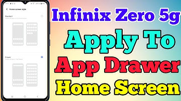 Infinix Zero 5g Phone Me App Drawer Setting Kaise On Kare // How To App Drawer Setting On Infinix