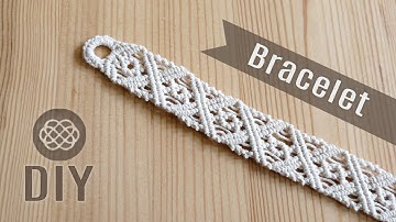 DIY MACRAME X-CROSS 🔶 DIAMOND BRACELET PATTERN