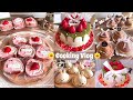 【Cooking Vlog】生クリーム欲を満たしたい👩🍳♡引きこもり社会人の全力製菓記録🌸|ミルクレープ🍓|抹茶のドリップケーキ|バニラムース🐰|モンブラン #お菓子作り #ミッフィー