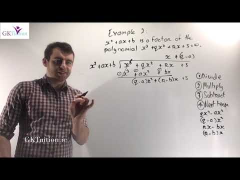 Video tutorial thumbnail — Algebra 13 – Long division (LCHL Maths)