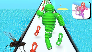 Rope Man Run - All Levels Gameplay Android,ios game Mobile Game  (Level 10-12)