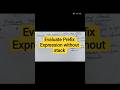 Evaluate Prefix Expression without stack #discretestructure #discretemathematics #prefix #cbse #bca