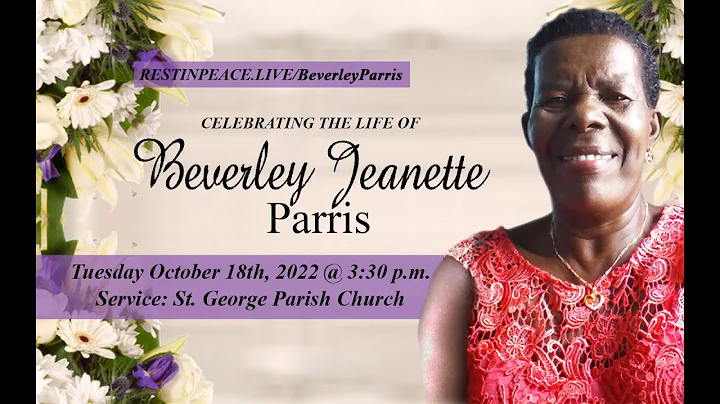 Live Stream for Beverley Jeanette Parris