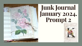 Junk Journal January 2024  Prompt 2. Quote.  How to use quotes in your Junk Journal