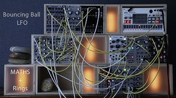 MATHS + Rings + Mimeophon Bouncing Ball  LFO Ambient / Mob of Emus Ensemble Oscillator Volca