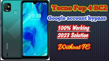 Tecno Pop 4 BC2 Frp Bypass 2023 | Pop 4 LTE Google account remove | new method