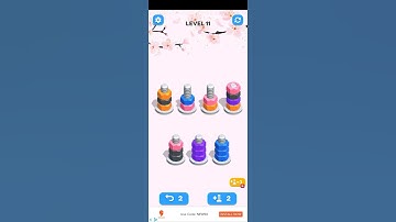 color screw sort puzzle gameplay |  #shorts #colorsorting #satisfying#asmr