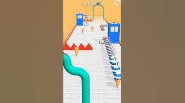 Funny Game! Ice-cream Stack Run🍦Level-69 #icecreamrun #shorts