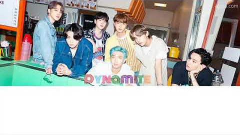 BTS Dynamite English lyrics (방탄소년단 Dynamite 가사) (Color Coded Lyrics)