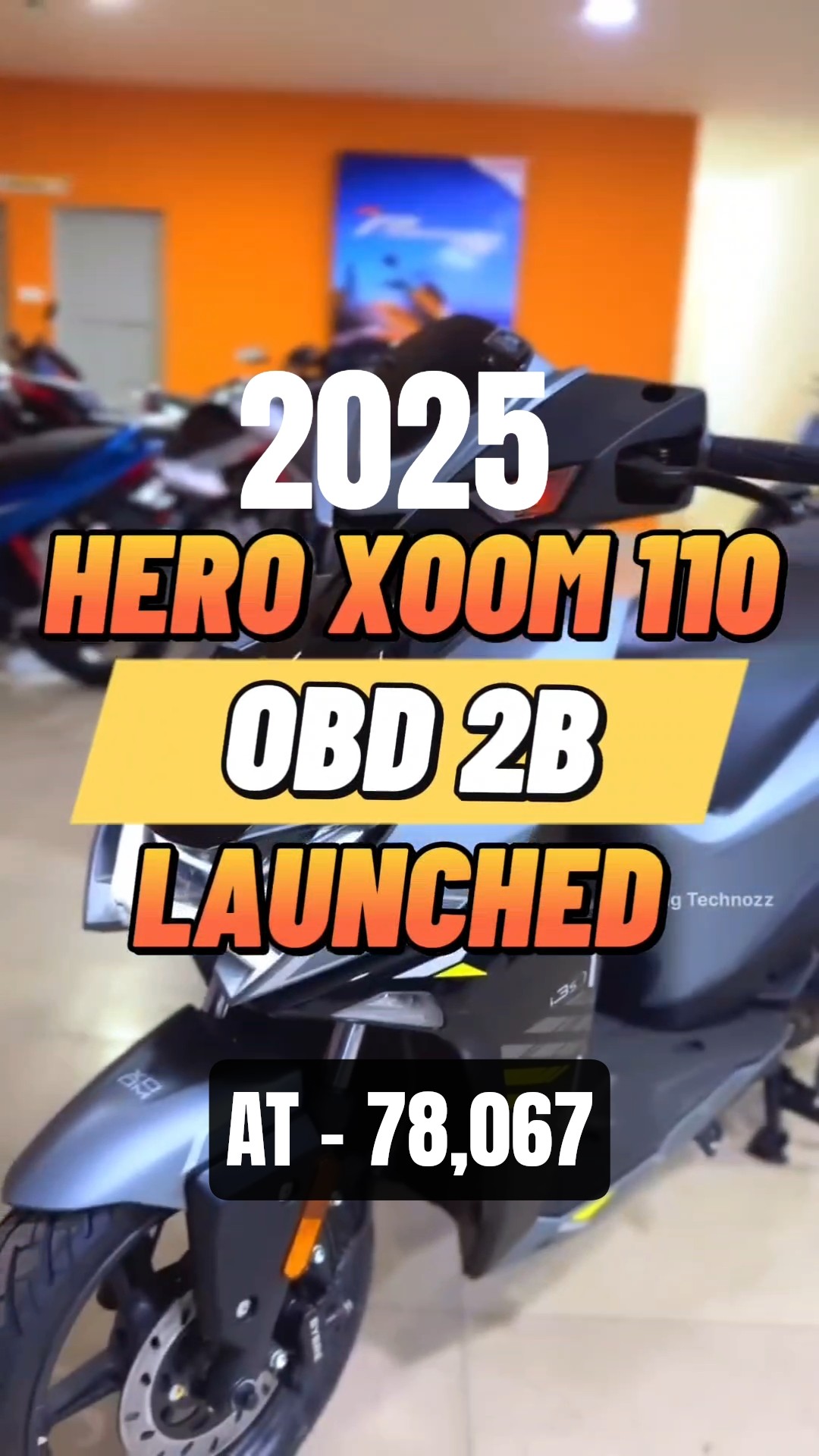 🚨 BREAKING : Hero Xoom 110 OBD2B Launched At 78,067 /- | New Hero