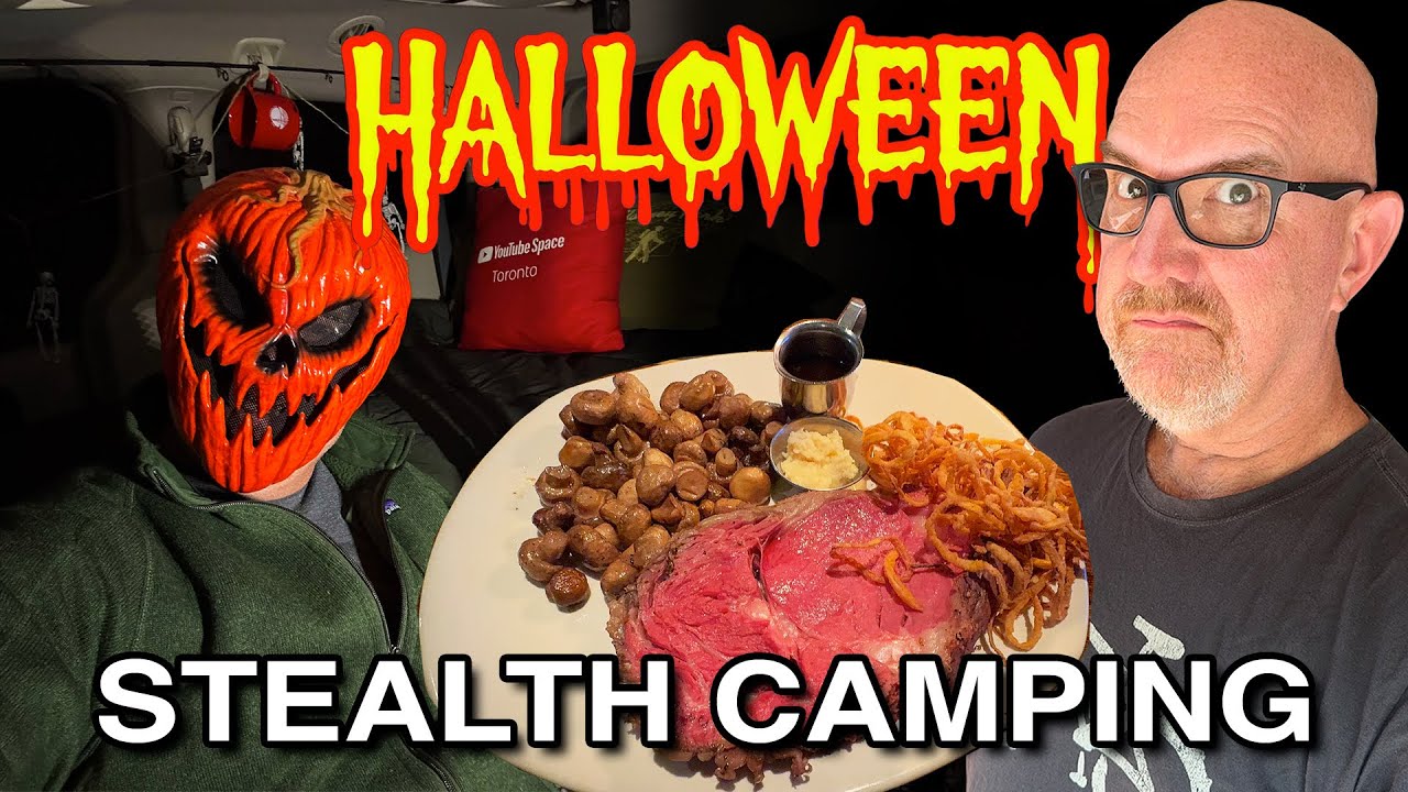 Скрытый лагерь на Хэллоуин ⛺️🎃 и немного отборного ребрышка 🥩