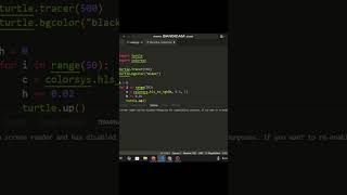 python turtle graphics tutorial #python #coding #shorts