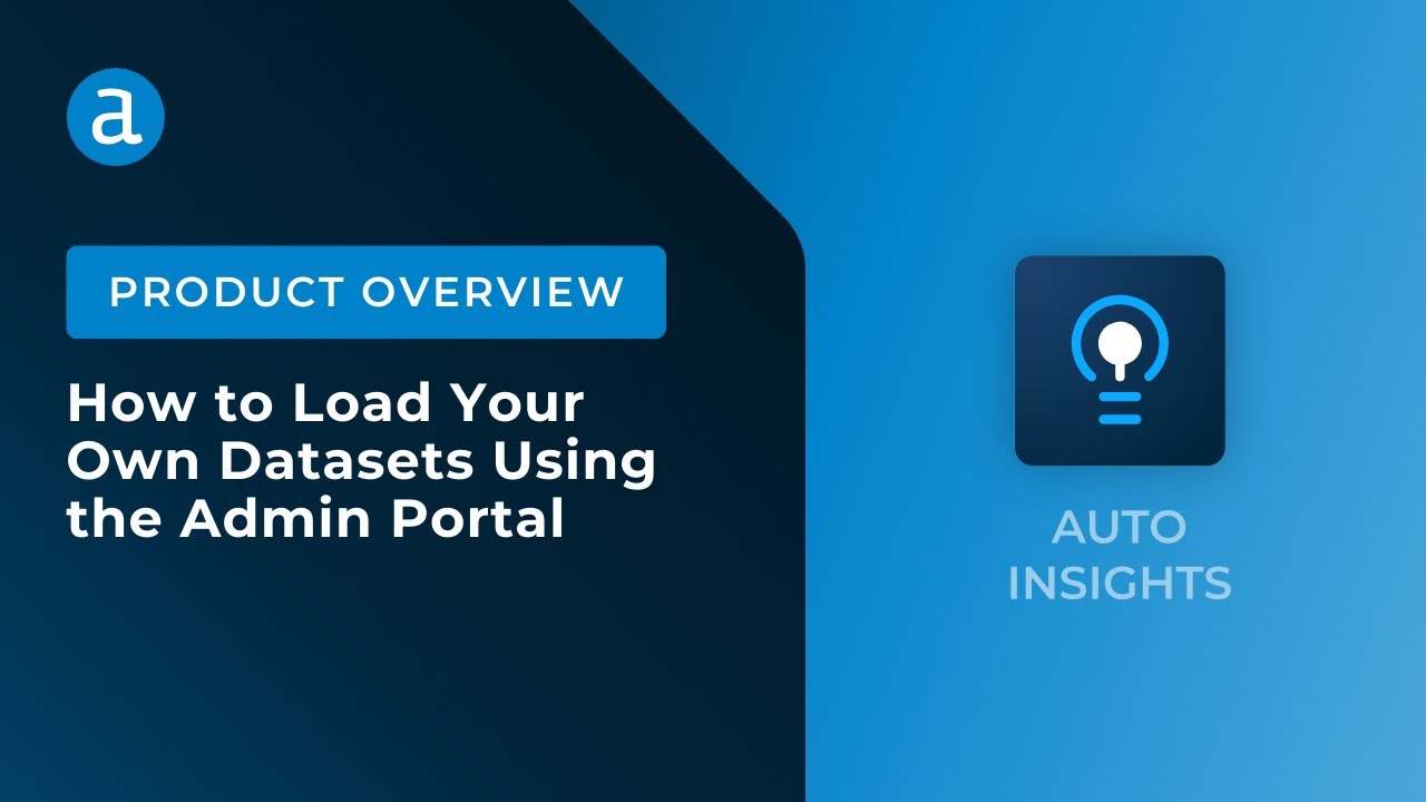 How to load your own datasets using the Admin Portal - YouTube