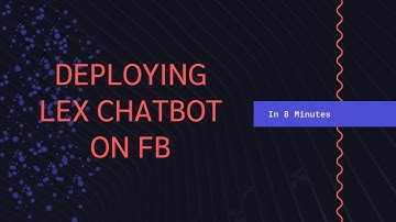 Deploying an AWS Lex Bot on Facebook in less than 8 minutes | Free AWS Chatbot on Facebook