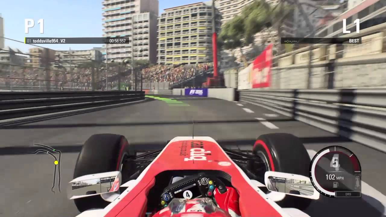 F1 2015 hot lap @monaco in Jules Bianchi's Marussia 