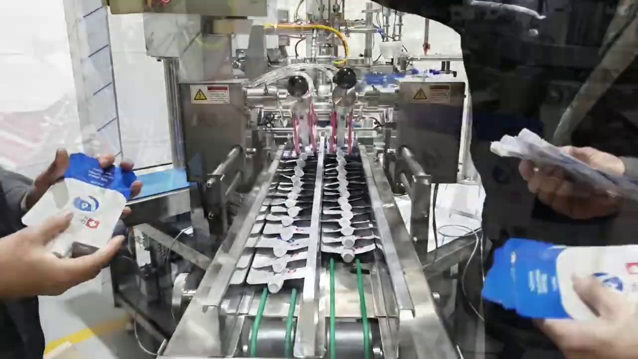 Korea-PnP Partners-Rotary pouch Packaging machine-Alcohol gel Hand Sanitizer(Covid-19)