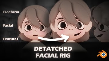 Detatched Facial Features in Blender