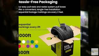 Review - trueCABLE Cat6 Riser (CMR), 1000ft, Black, 23AWG 4 Pair Solid Bare Copper, 550MH Wealth