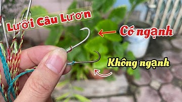Lưỡi Câu Lươn ( Có ngạnh , Và Không Ngạnh )Kèm Mồi Nhúng Để Câu .Chất Liệu Thép Lò-xo AK.
