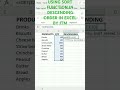 EXCEL TIPS: Sort function in descending order. #shorts  #video #viralvideo #video #excel