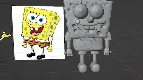 SpongeBob: Blender Modeling Timelapse Pt.1