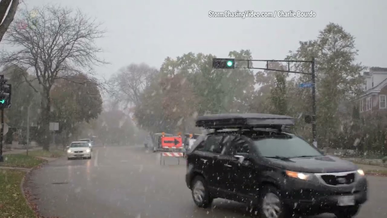 Halloween Snow Squalls in Milwaukee, WI