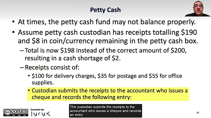 When the petty cash fund is replenished the petty cash account is credited?