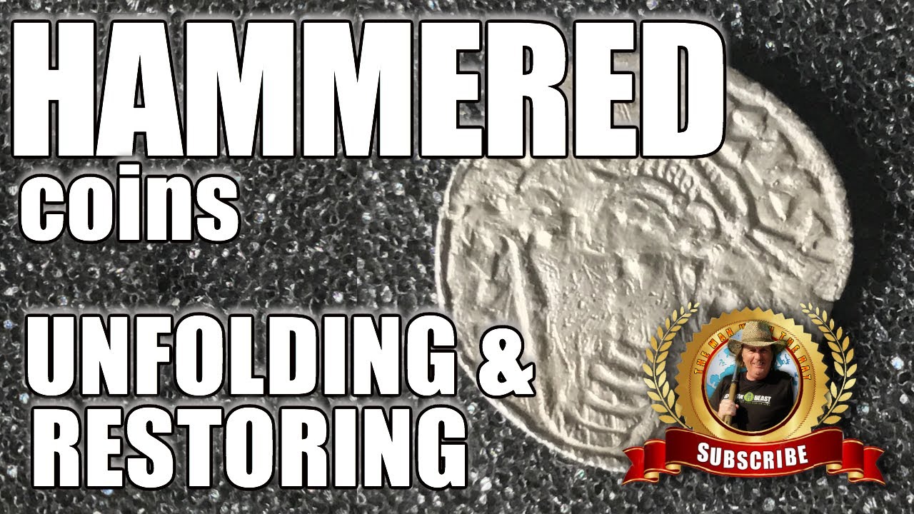 Restoring a 1000 year old silver hammered coin - Metal Detecting Press ▶️