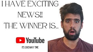 Exciting news and we announce our winner for the Giveaway!!!
