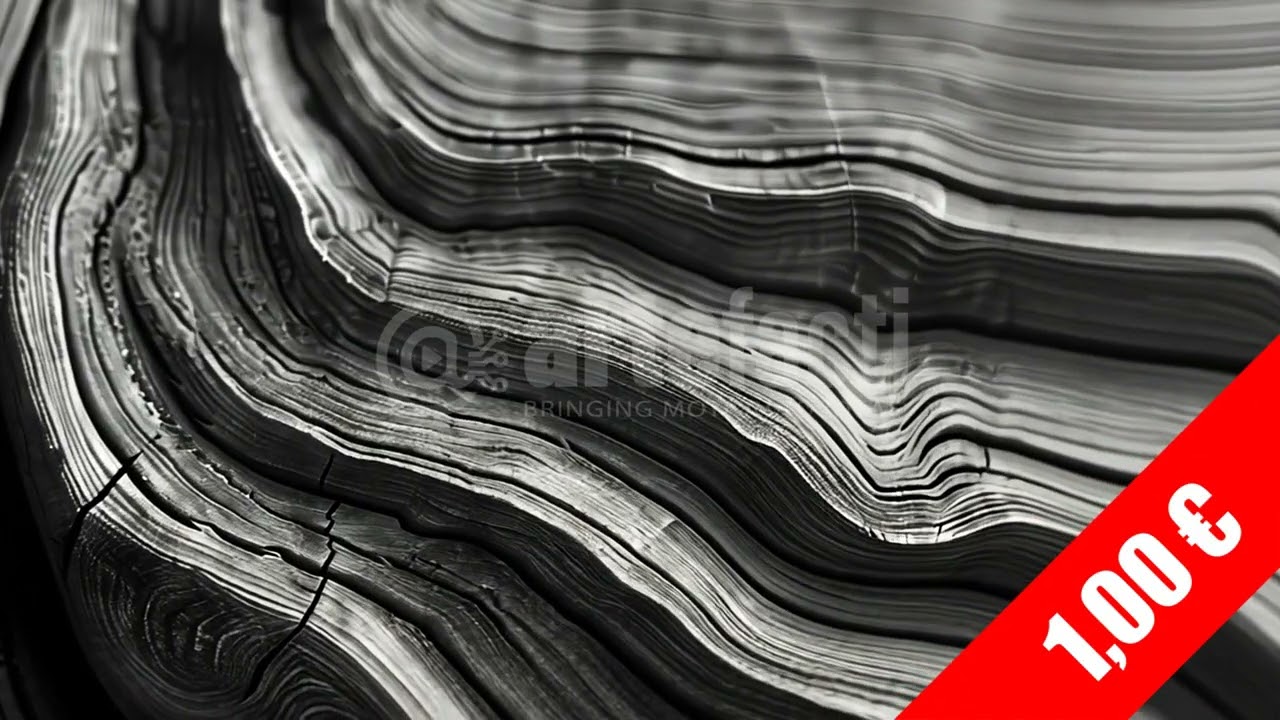 Dramatic Monochrome Layered Wood Grain Flow HD Stock Footage