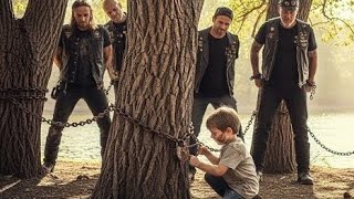 Little Boy Finds 4 Bikers Chained to a Tree What He Did Next Shocked 2,000 Riders 