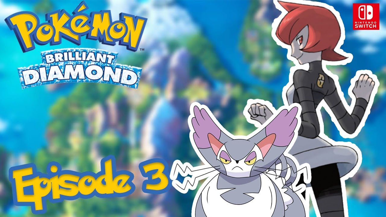 Pokémon Brilliant Diamond Gameplay Walkthrough Part 3 - Sinnoh Region Chimchar (Nintendo Switch)