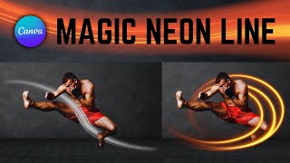 3D Neon Style: How To Add Magic Neon Lines Around Person or Object in Canva | Step By Step screenshot 4