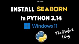 How to install Seaborn in Python on Windows 11 in 2026 #flaskpython
