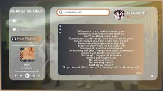 Download lagu LE SSERAFIM - HOT (Instrumental with backing vocals) |Lyrics|