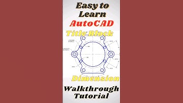 AutoCAD Tutorial - Angular, Radius, Diameter, and Dual Dimension with Title Block #autocad #2d #3d