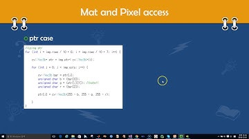 OpenCV Lecture - 2. AboutMat (5/9) : pixel access using ptr, iterator operator
